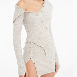 Sweater skirt and top set